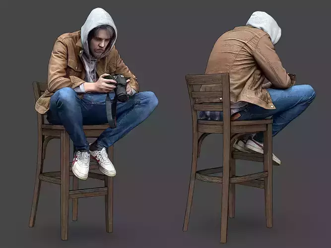 Stylized Man Character 3D model