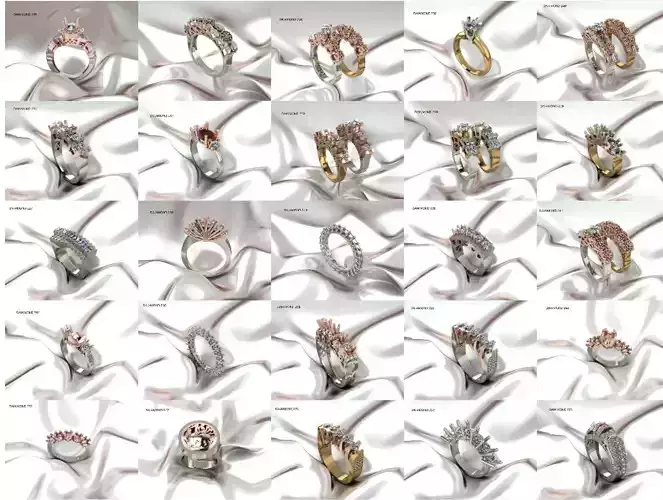 50 CLASSIC DIAMOND RING FOR WOMEN IN TURKEY DESIGN 3DM DETAILS