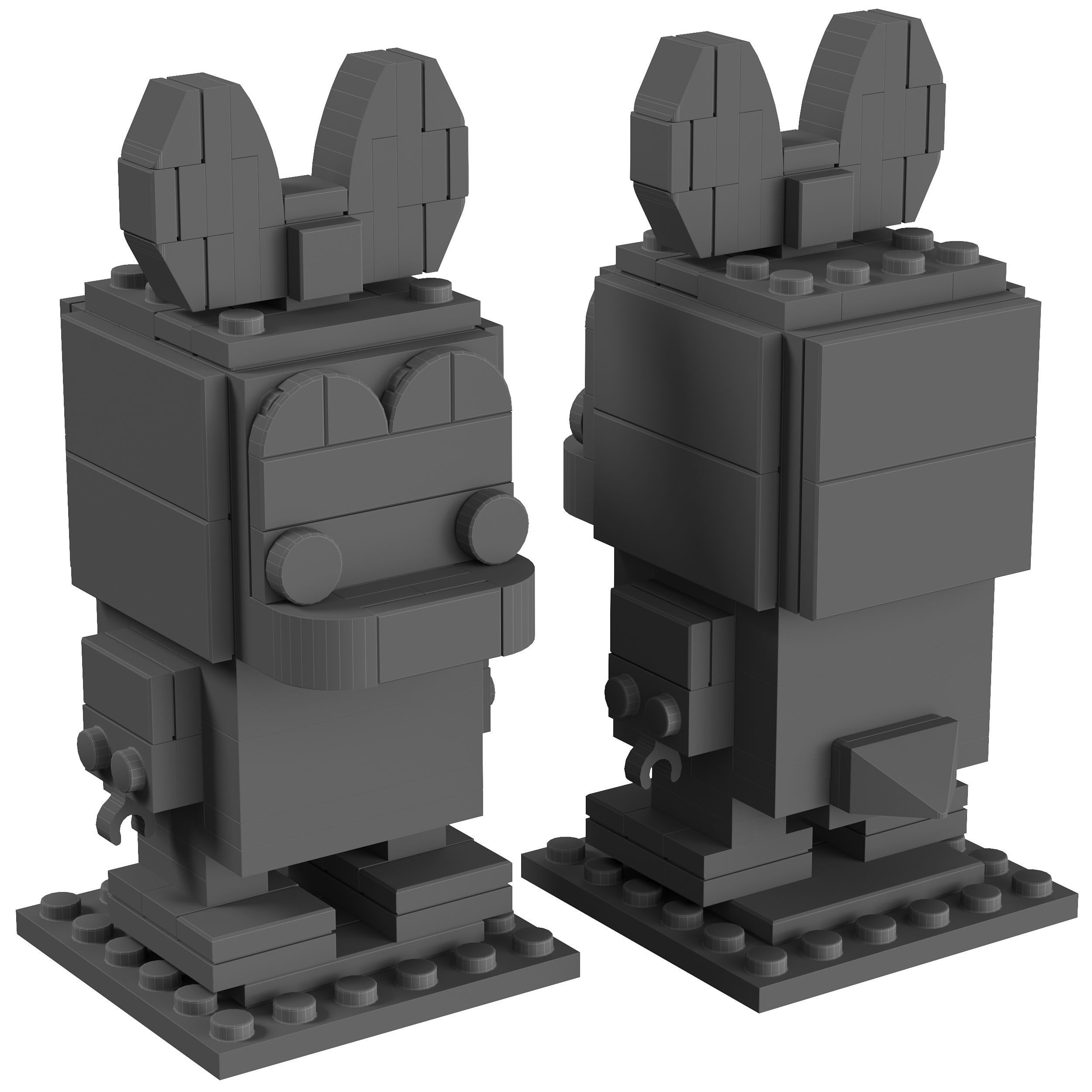 Lego BrickHeadz - 40476 Daisy Duck 3D model_1