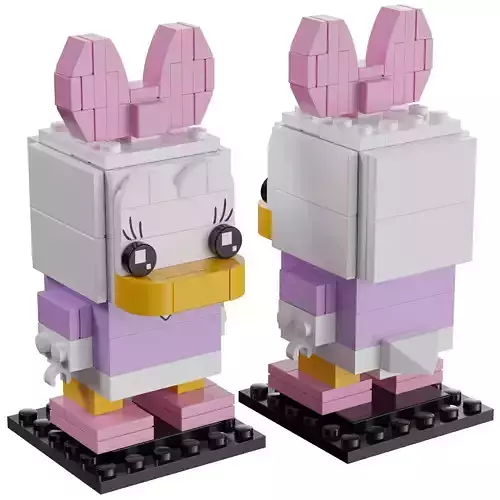 Lego BrickHeadz - 40476 Daisy Duck 3D model