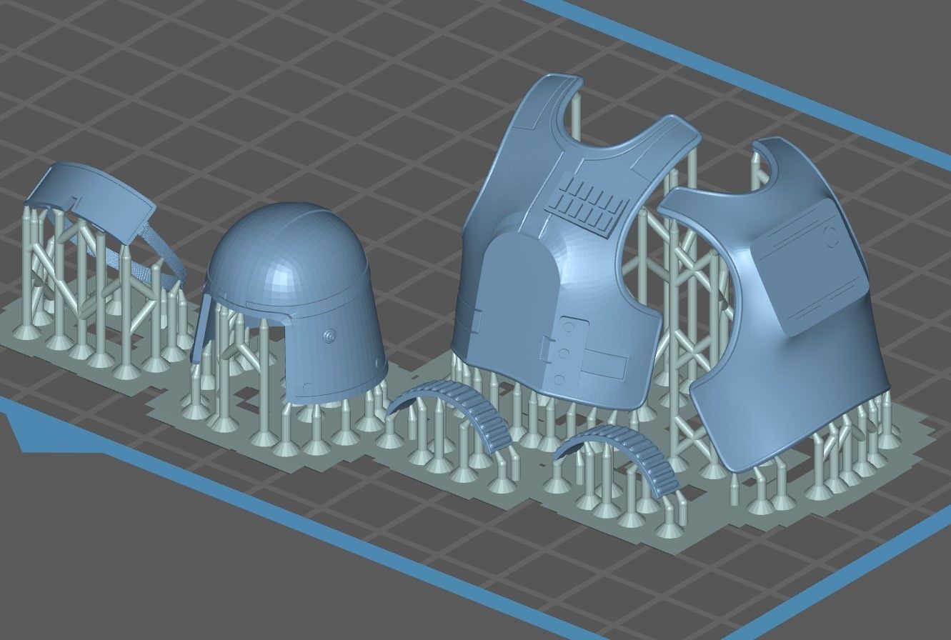 Grand Admiral Armor STL Set 3D print model_2