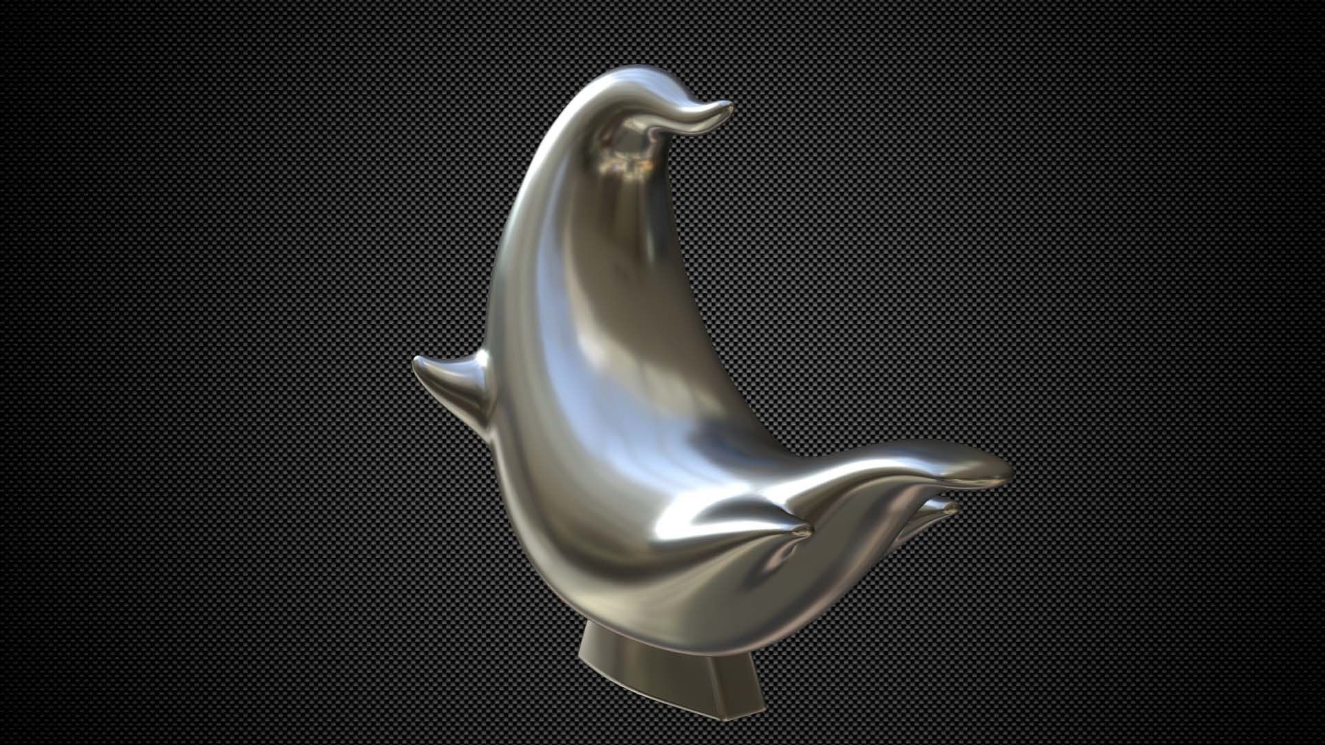 Ghostbusters Hood Ornament 3D model_2