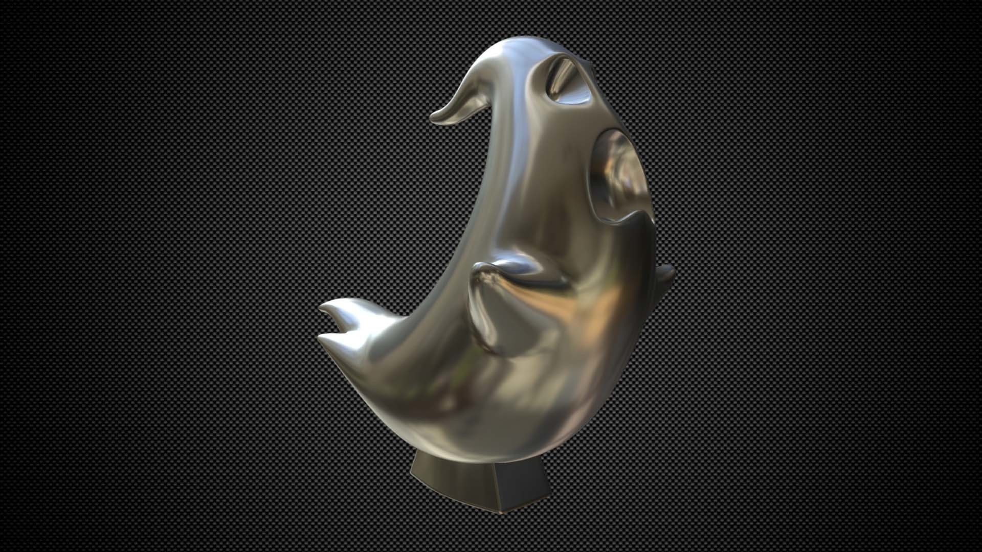 Ghostbusters Hood Ornament 3D model_5