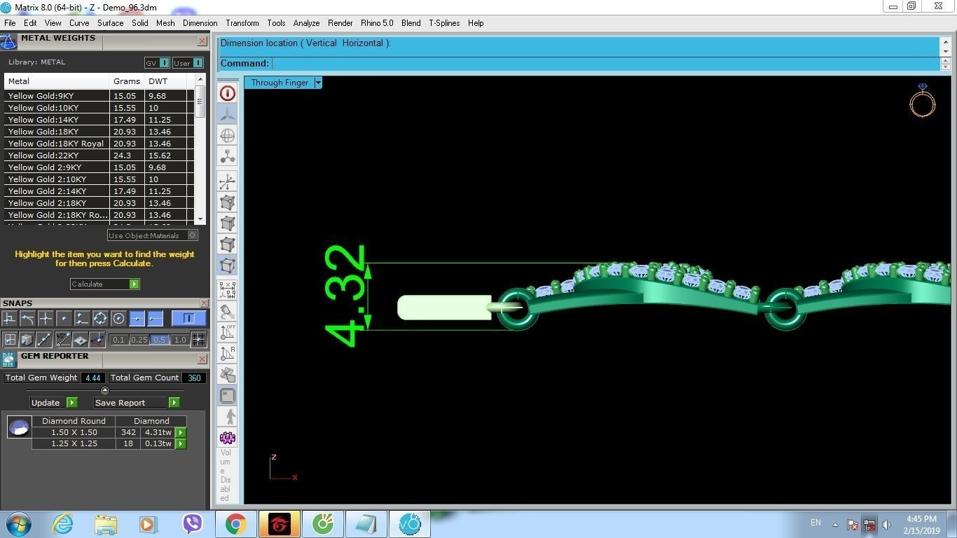 Luxury Gold Bracelet with Diamond Link Design 1348 3D print model_7