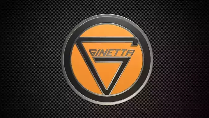 ginetta logo 3D model