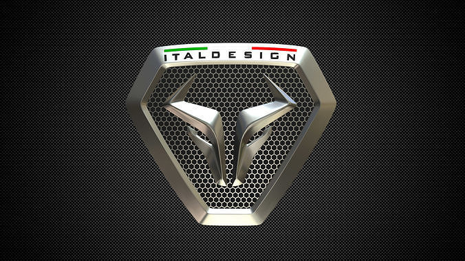 giugiaro italdesign logo 3D model