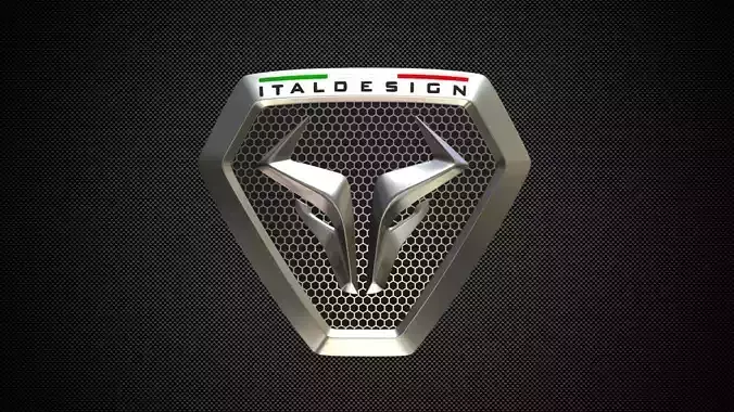giugiaro italdesign logo 3D model