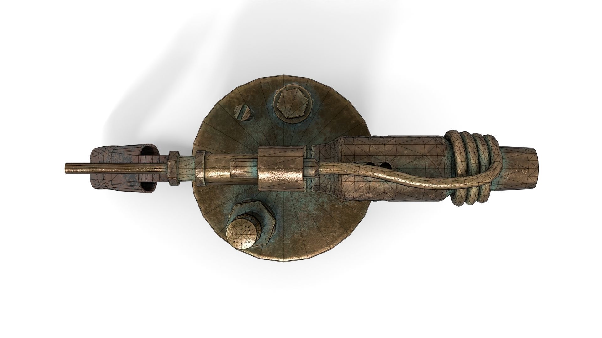 Blowtorch 1 gas lighter from late century Low-poly 3D model_14