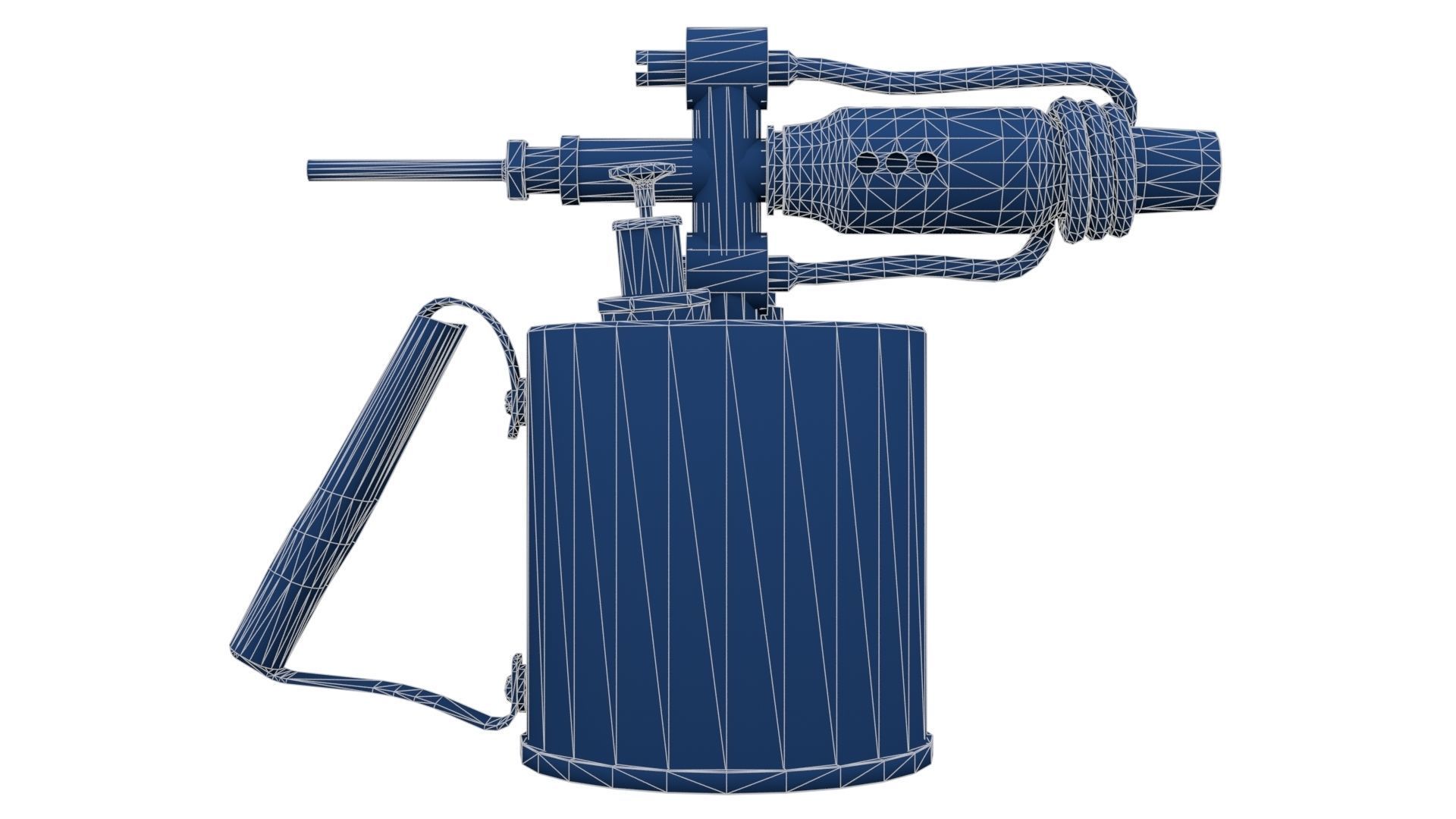 Blowtorch 1 gas lighter from late century Low-poly 3D model_25