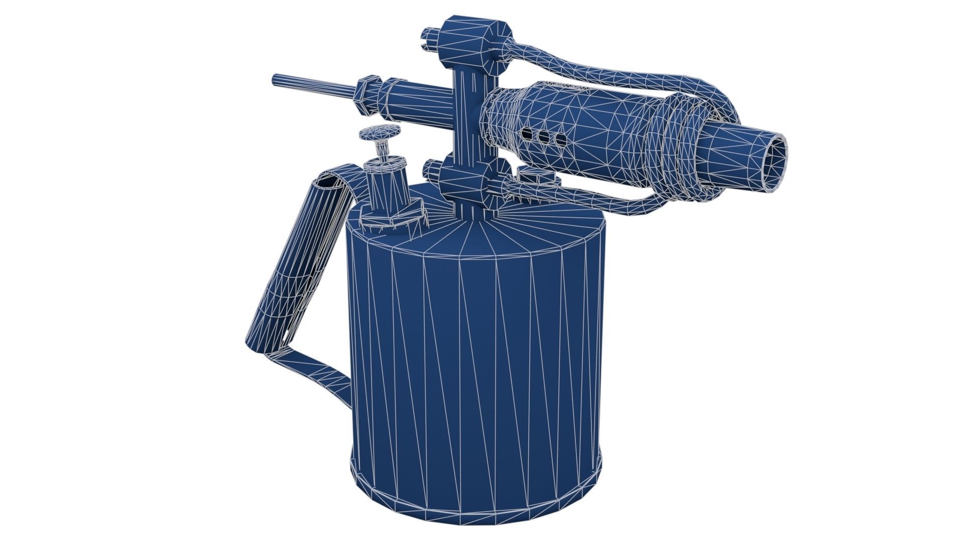Blowtorch 1 gas lighter from late century Low-poly 3D model_21