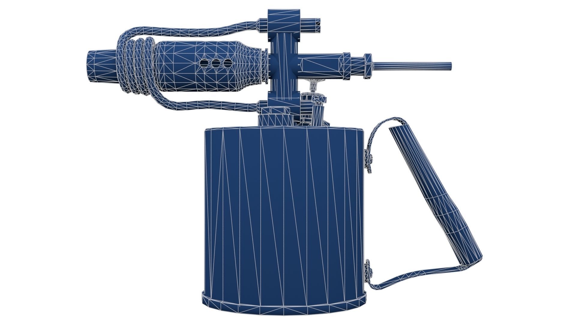 Blowtorch 1 gas lighter from late century Low-poly 3D model_26