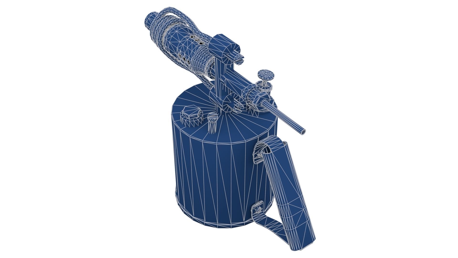 Blowtorch 1 gas lighter from late century Low-poly 3D model_22