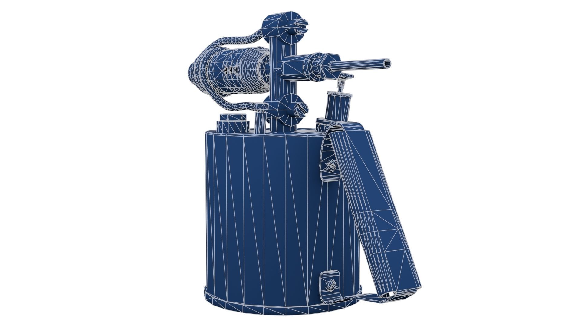 Blowtorch 1 gas lighter from late century Low-poly 3D model_27