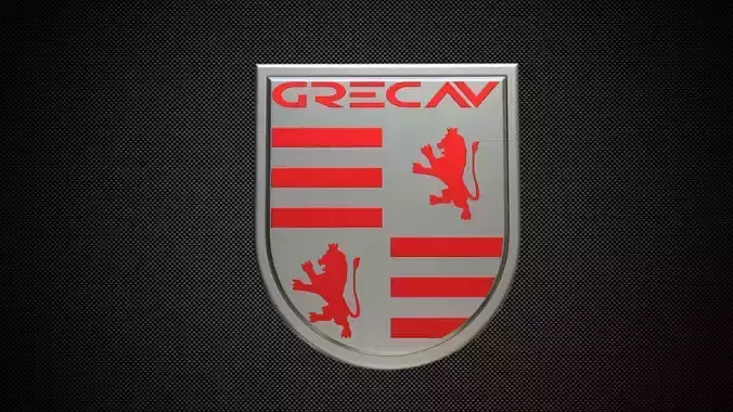 grecav logo 3D model