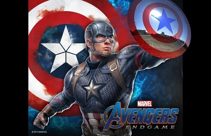 CAPTAIN AMERICA SHIELD 3D print model