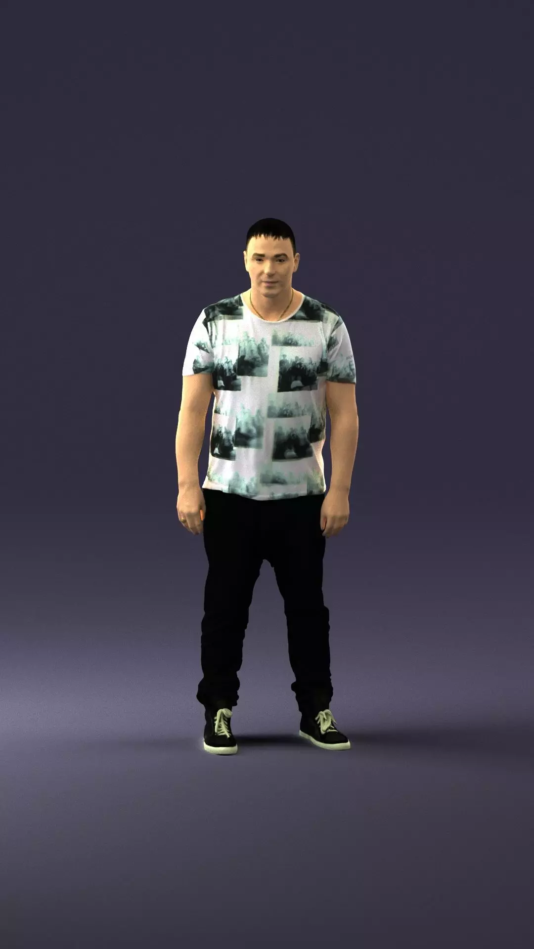 000689 Casual Young Man STL Miniature 3D print model