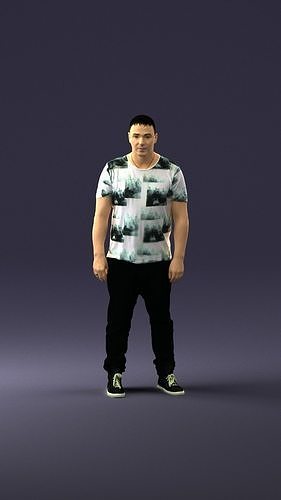 Male bouncer from the club 0343 3D Print Ready 3D print model