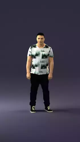 Male bouncer from the club 0343 3D Print Ready