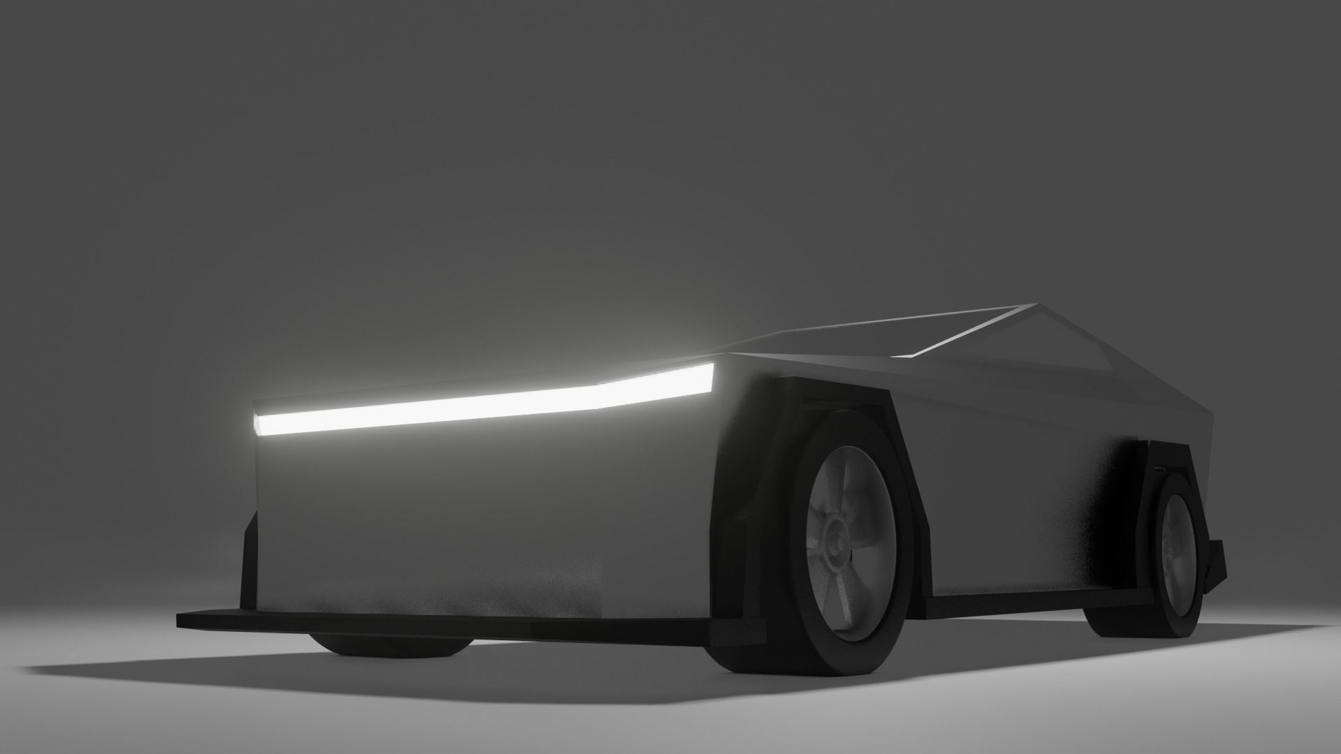 Cybertruck Redesign Free 3D model_2