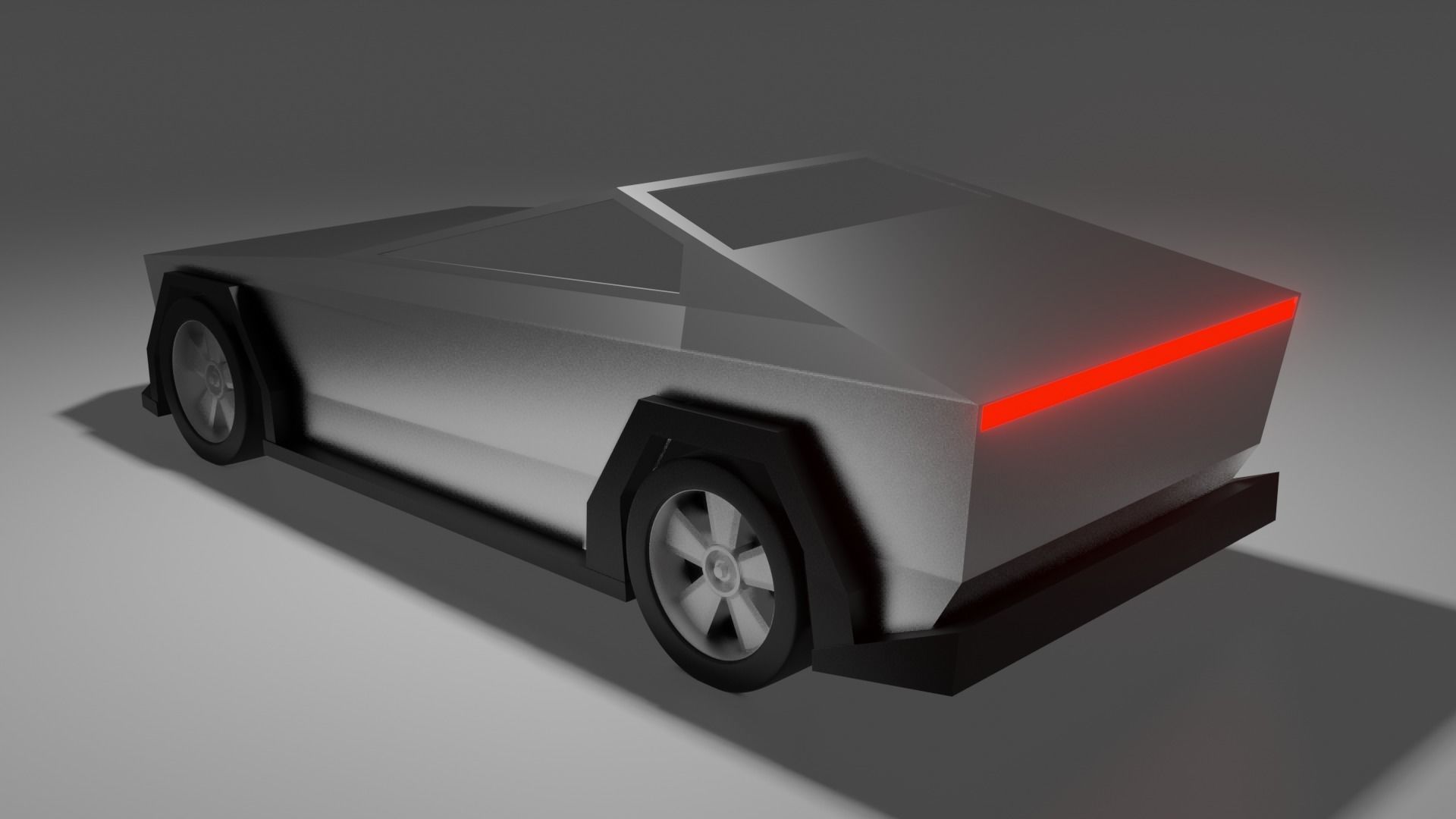 Cybertruck Redesign Free 3D model_1