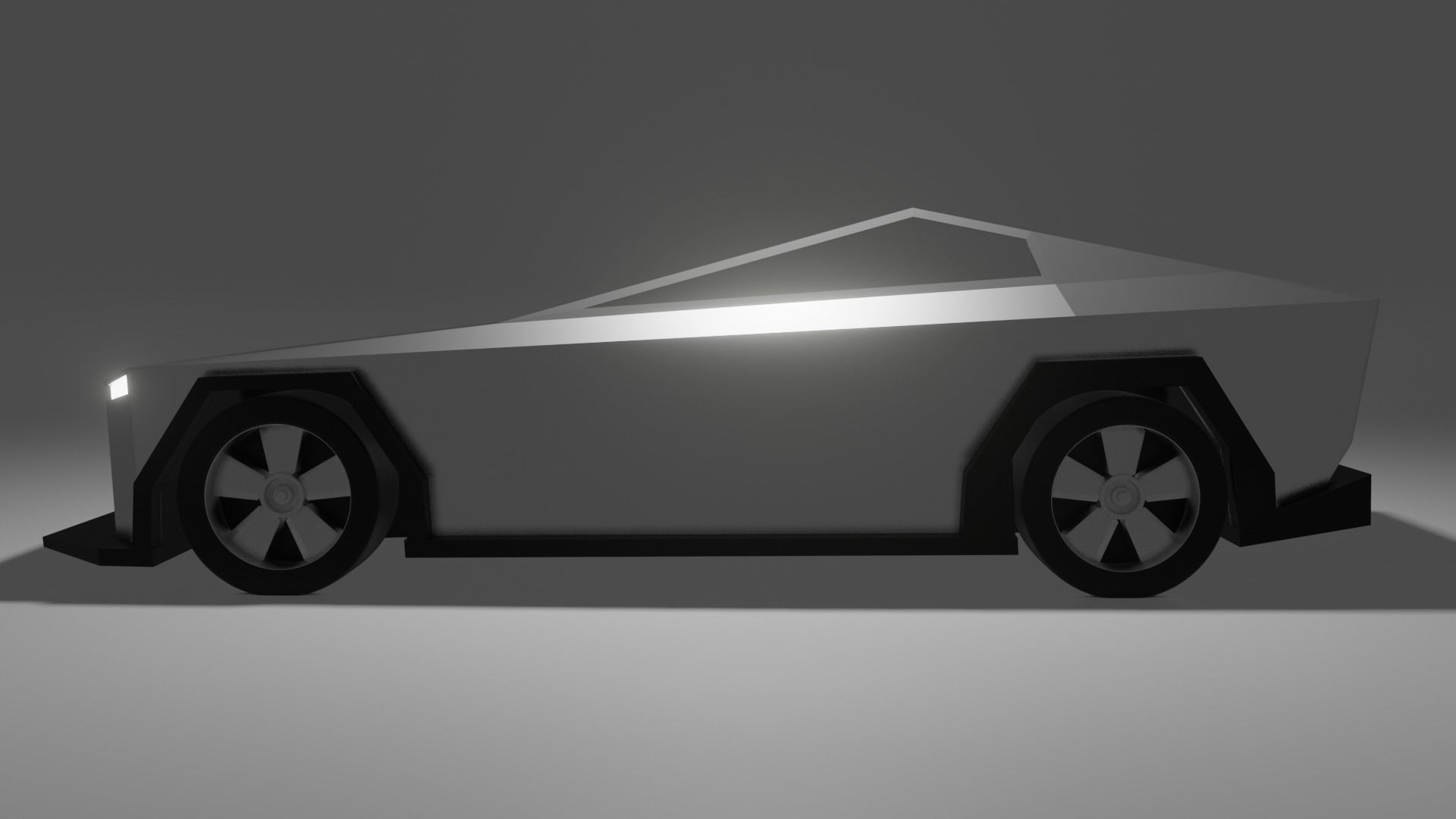 Cybertruck Redesign Free 3D model_4