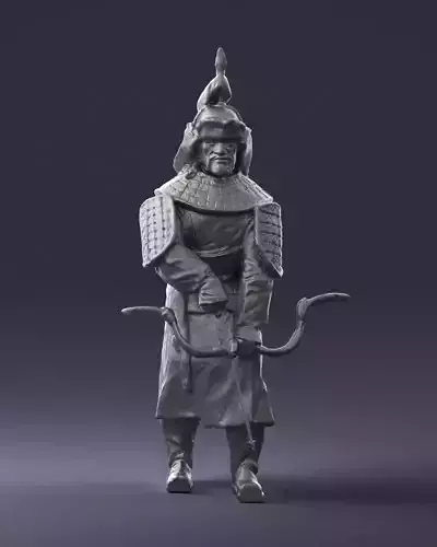 000645 Archer Figure with Bow STL 3D Scan