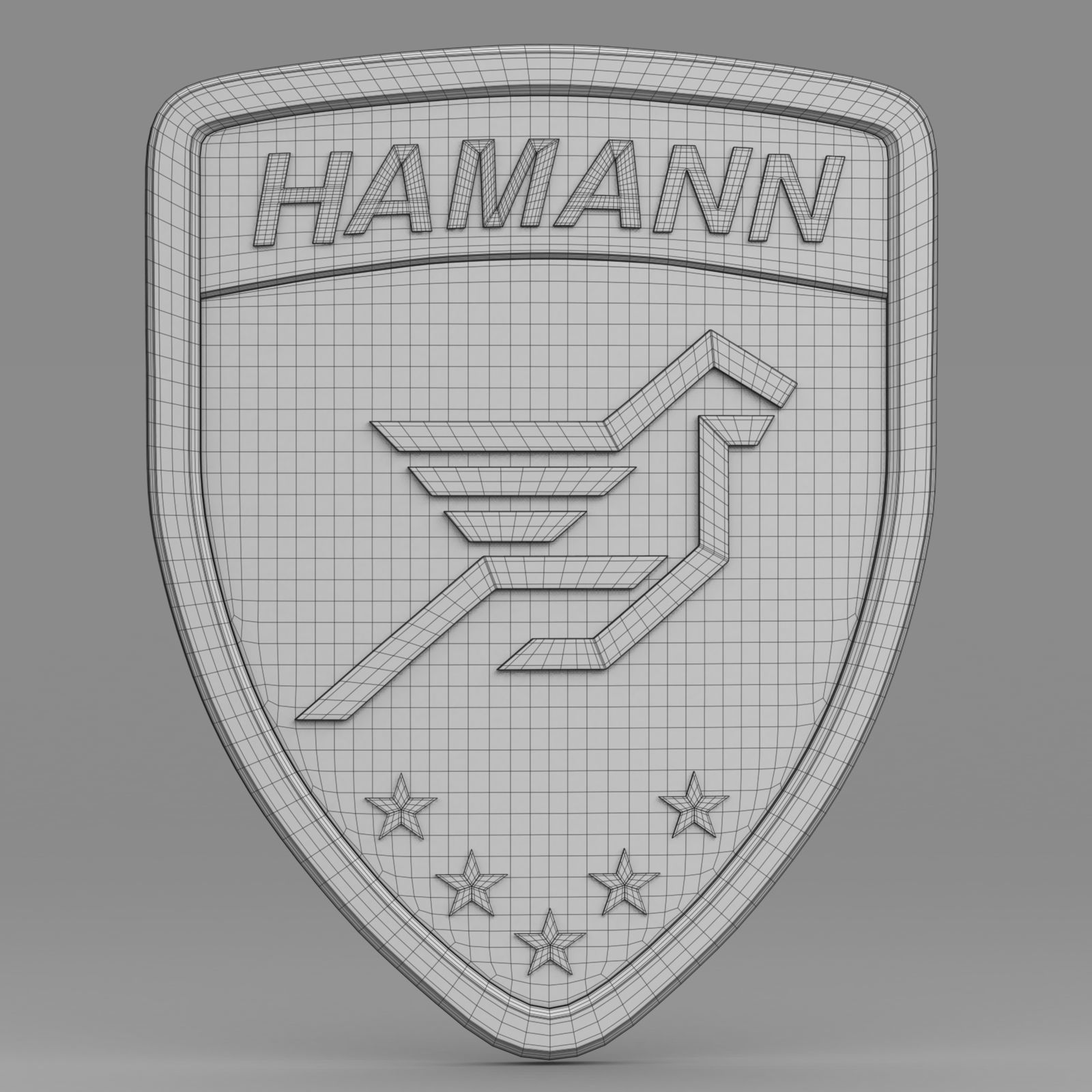 hamann logo 3D model_13
