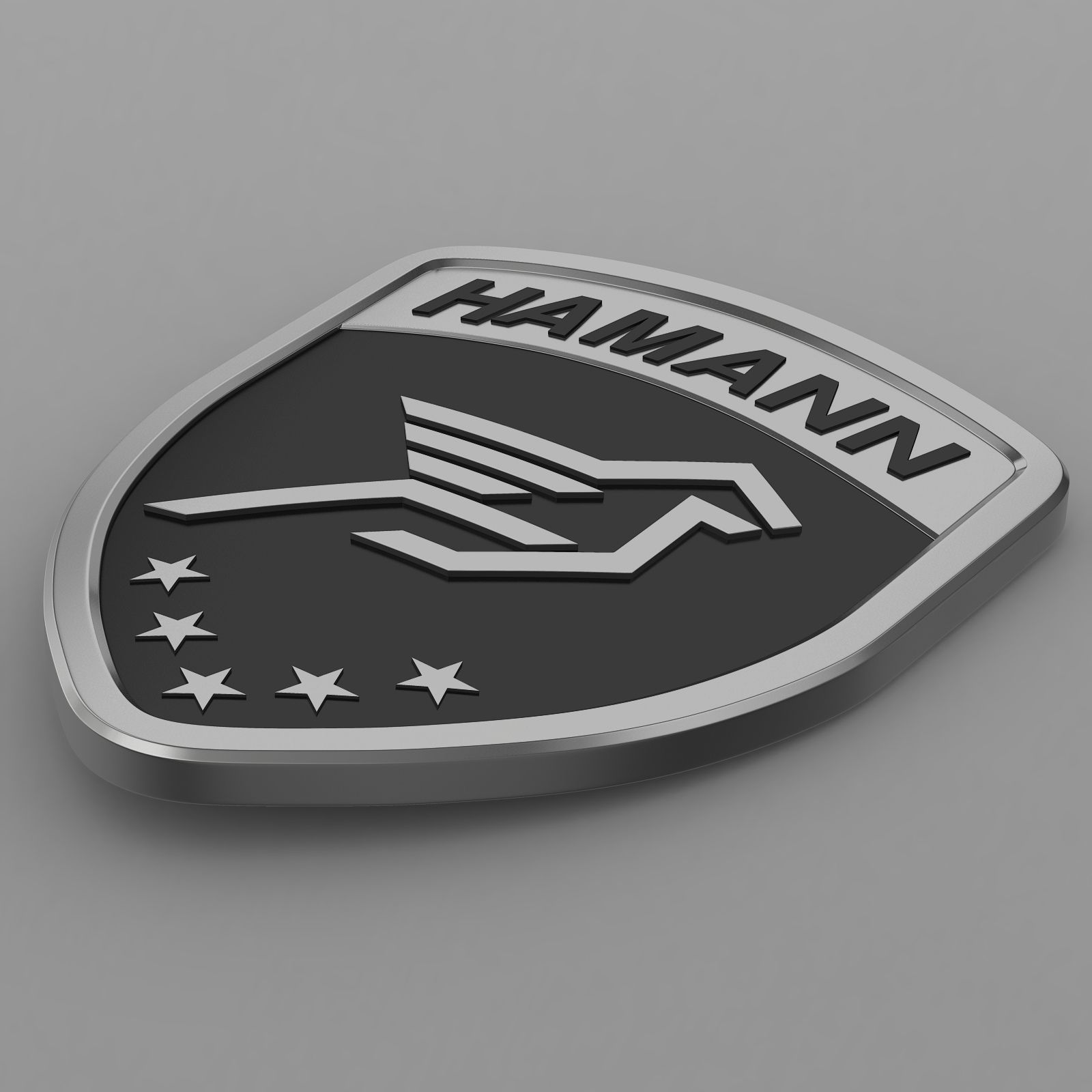 hamann logo 3D model_11