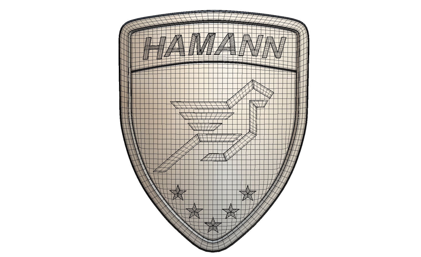 hamann logo 3D model_6