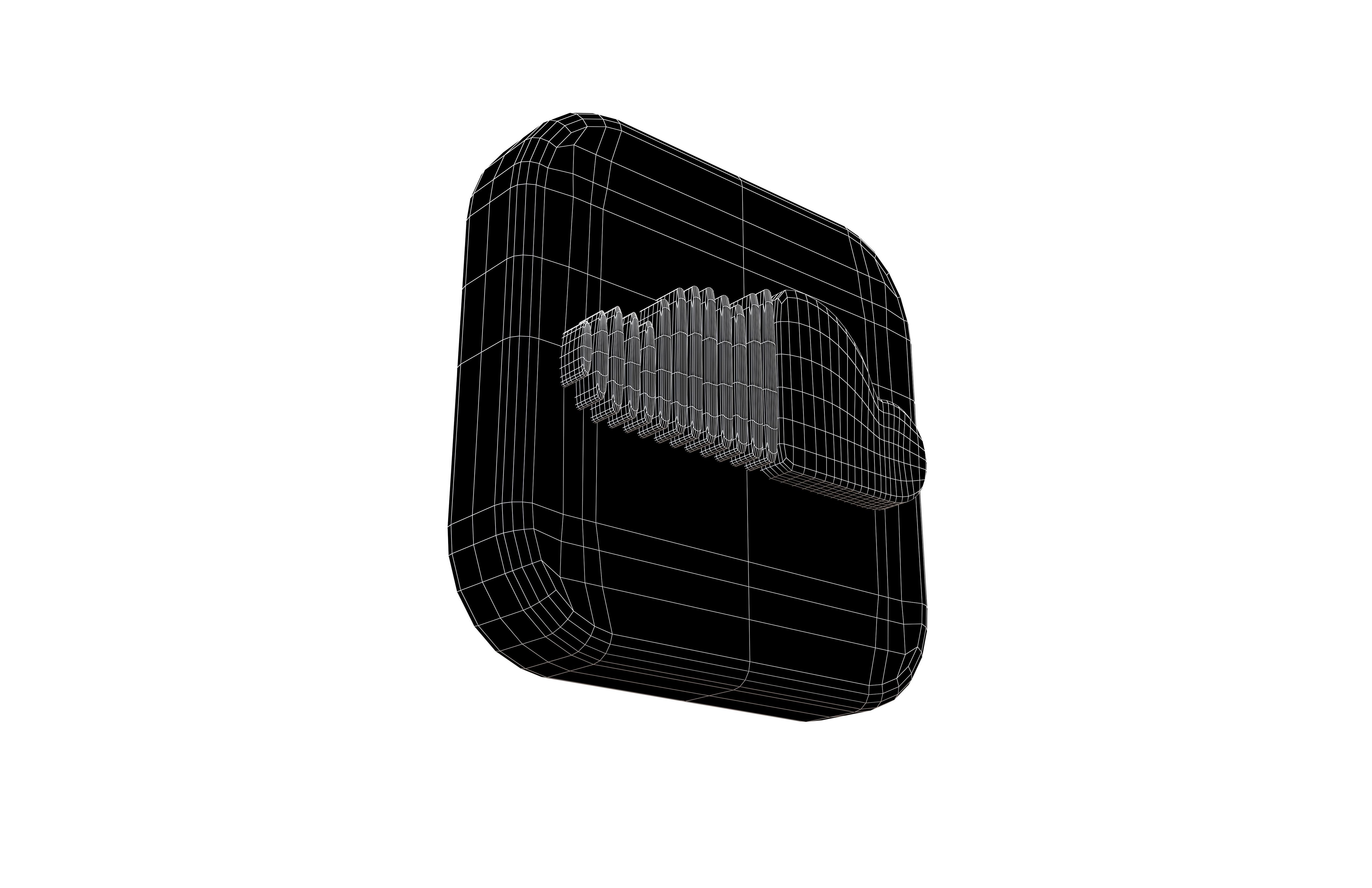 IOS Soundcloud Icon v1 001 Low-poly 3D model_7