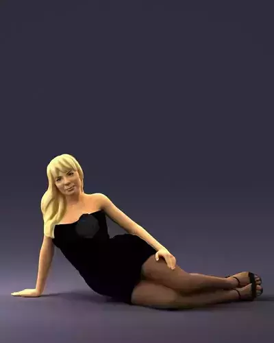 Woman in the black dress  0304