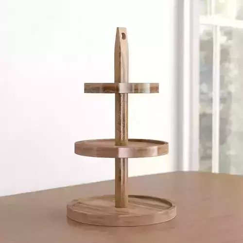 Brown Valdosta Tiered Stand 3D model