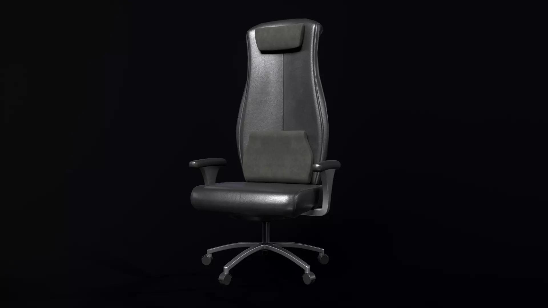 Chair  Armchair  Low-poly 3D model_0