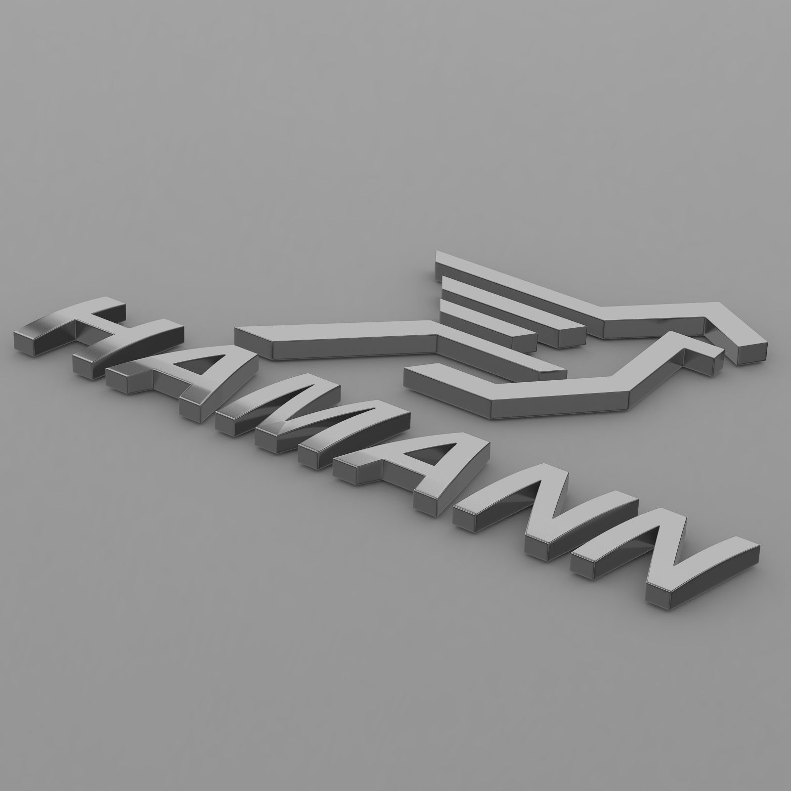 hamann logo 3D model_11