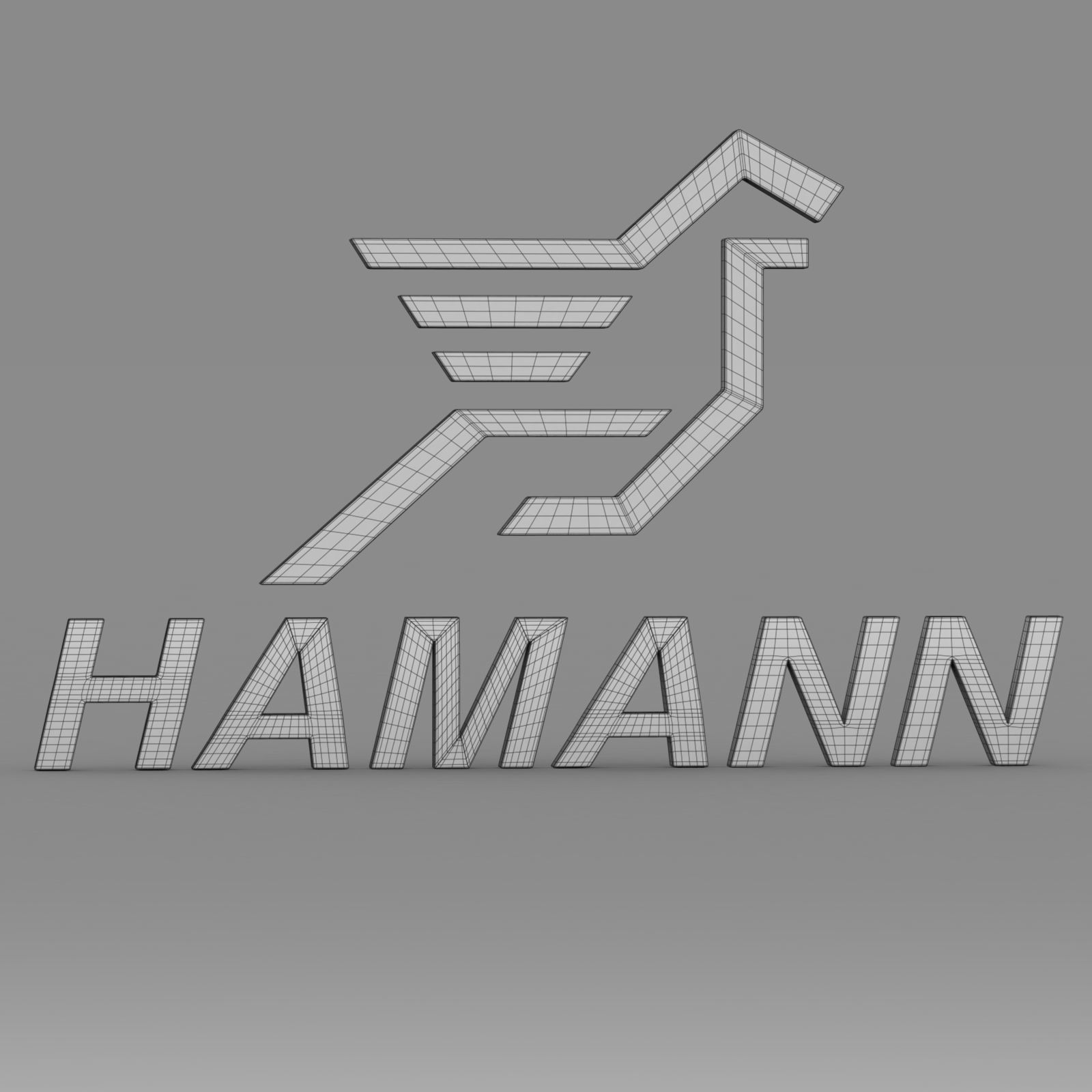 hamann logo 3D model_13