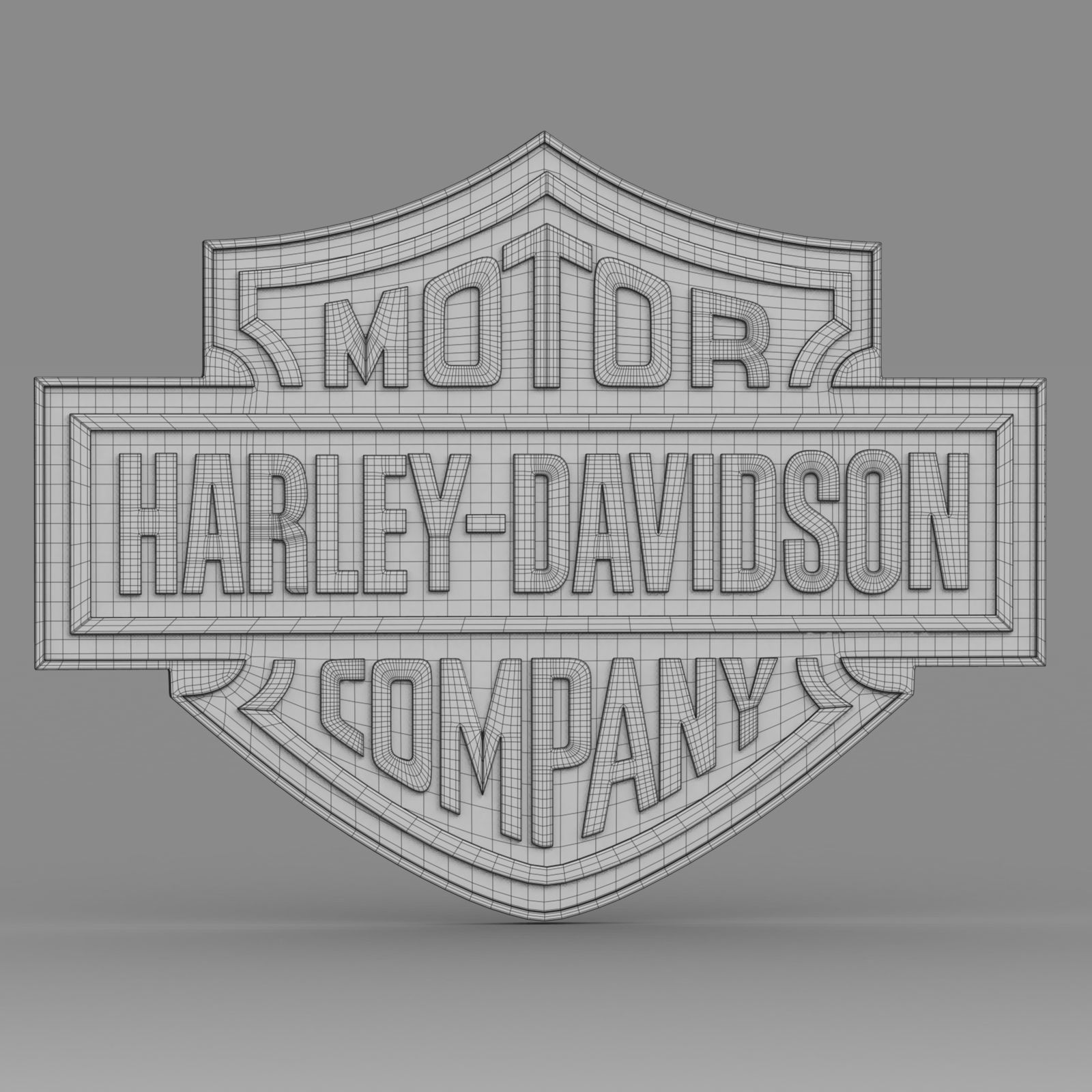harley davidson logo 3D model_6