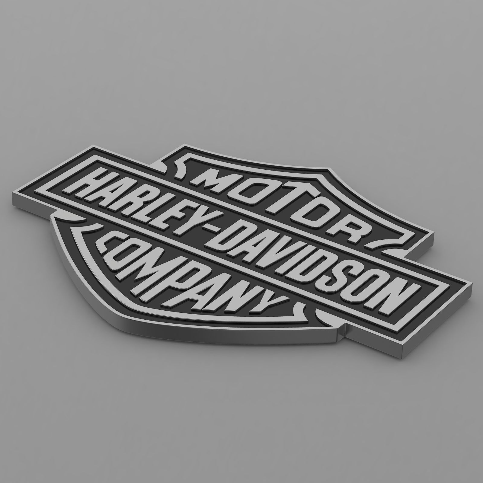 harley davidson logo 3D model_4