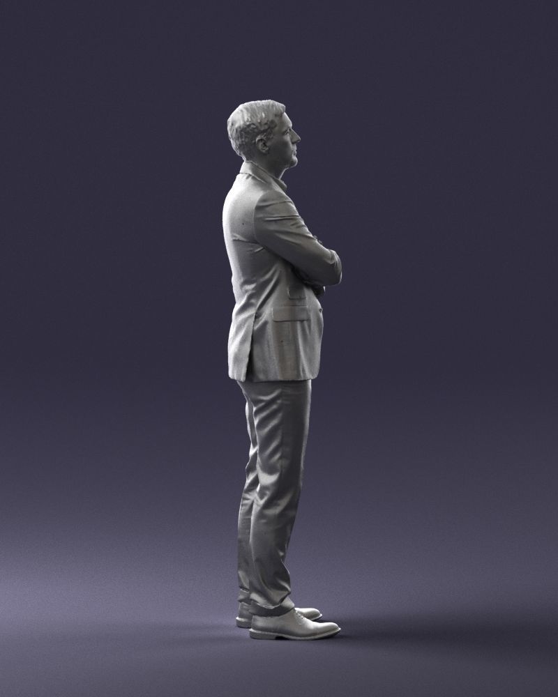 Man in a silver suit 0371 3D model_28