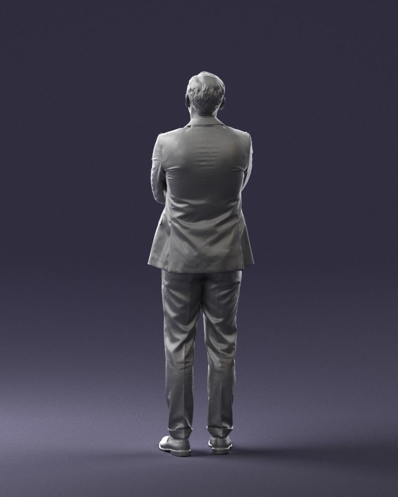 Man in a silver suit 0371 3D model_19