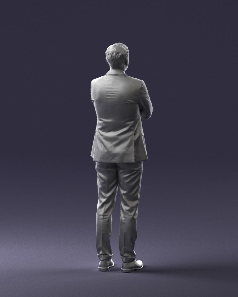 Man in a silver suit 0371 3D model_22