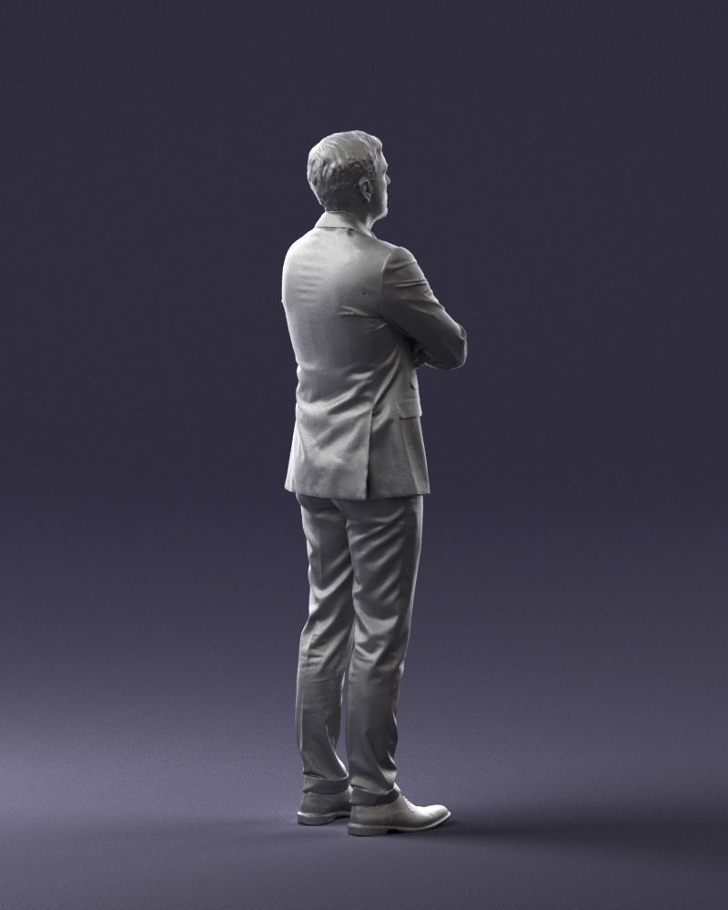 Man in a silver suit 0371 3D model_25
