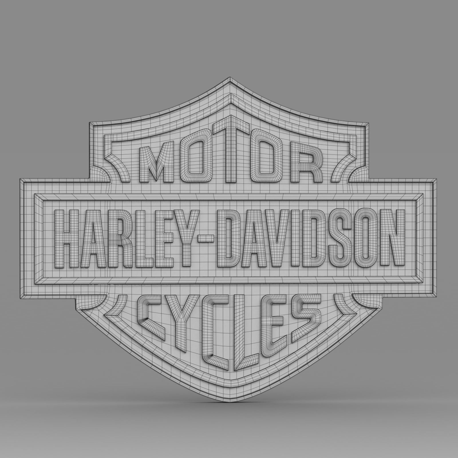 harley davidson logo 3D model_6