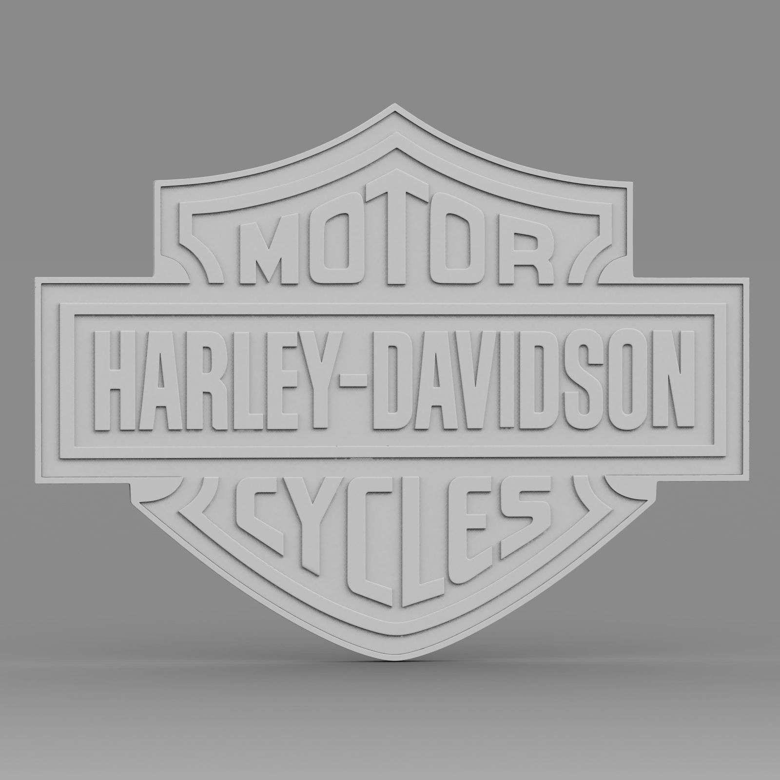 harley davidson logo 3D model_5