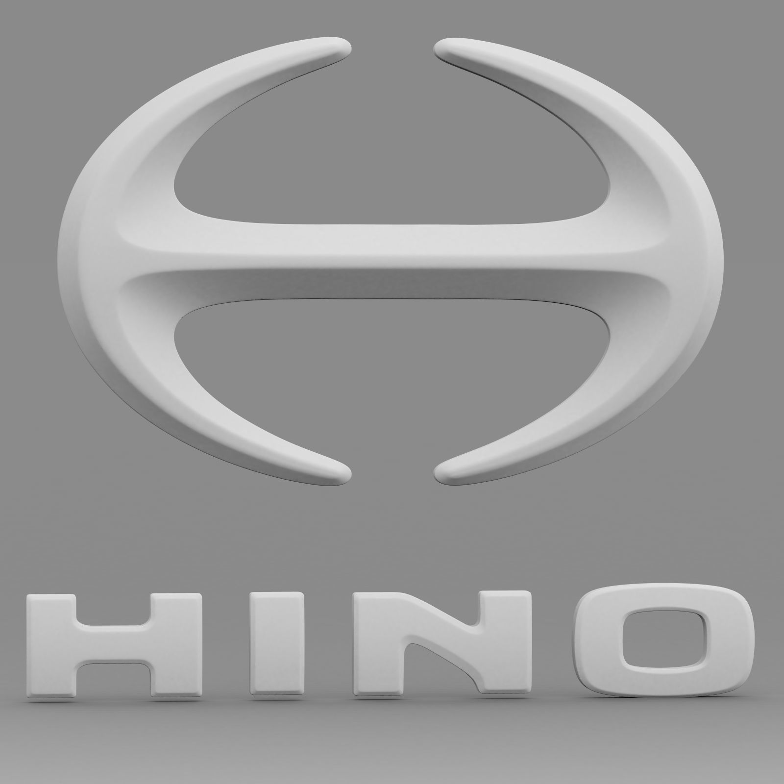 hino logo 3D model_12