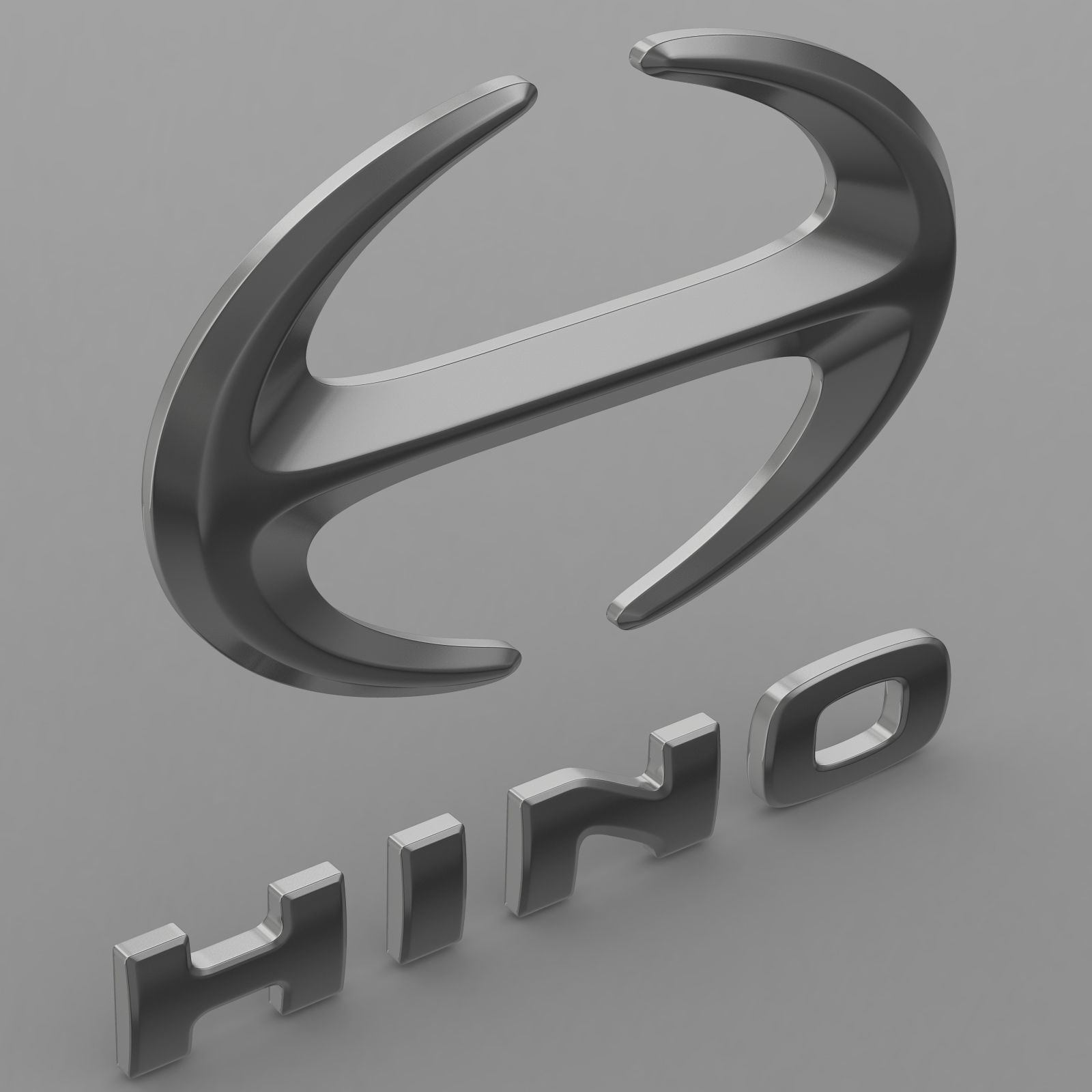 hino logo 3D model_10