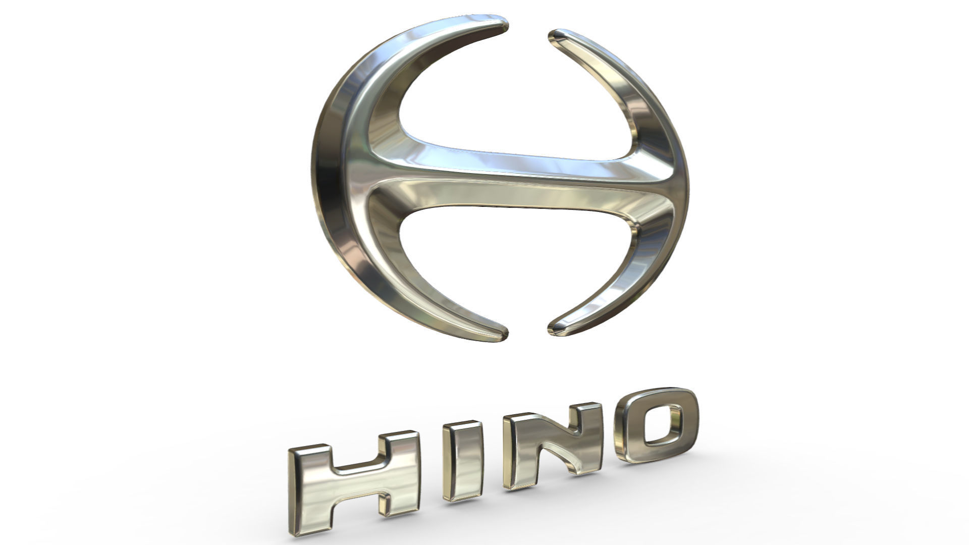 hino logo 3D model_1