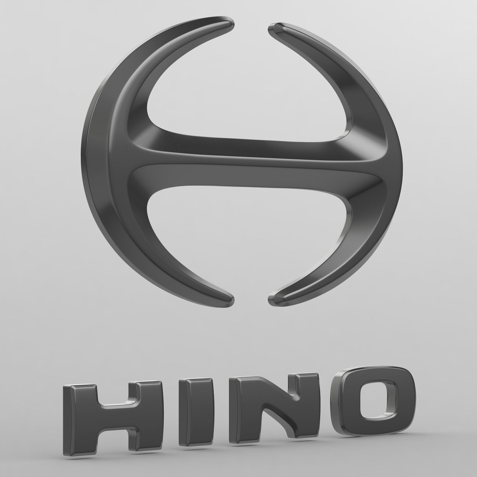 hino logo 3D model_7