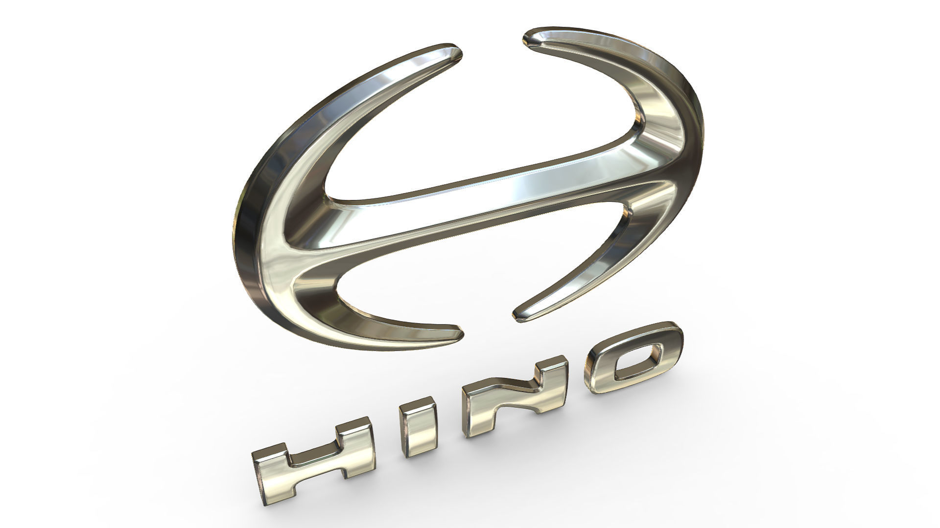 hino logo 3D model_3