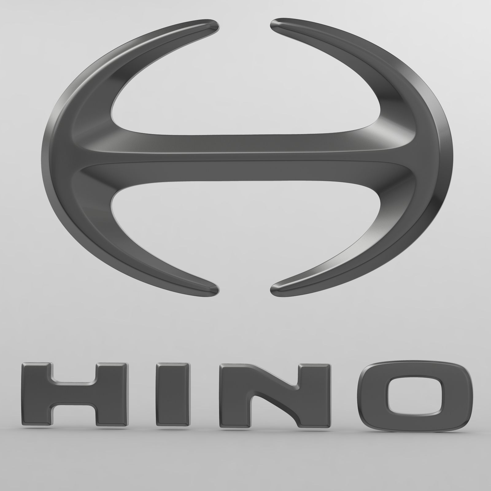 hino logo 3D model_8