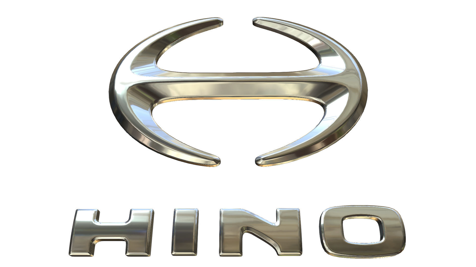 hino logo 3D model_4